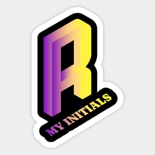 Letter R Letter Art Sticker